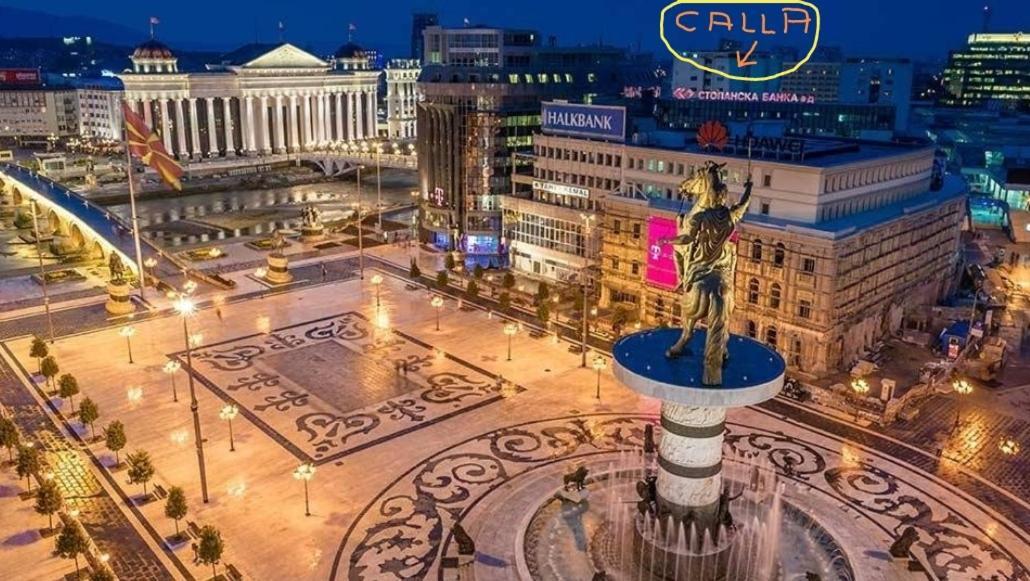 Calla 5 Apartment - Main Square, In The City Shopping Center - Parking Slot With Security And Video Camera Skopje Exteriér fotografie